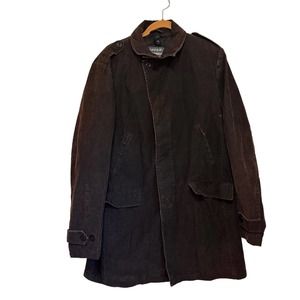 BREMA Italian Motorcycle Brown Corduroy Lined Oversized Utility Jacket sz 50=L